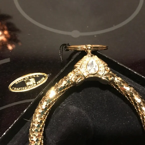 Vintage Whiting & Davis Gold Gold Mesh Keychain and Cigarette Case - Picture 9 of 10